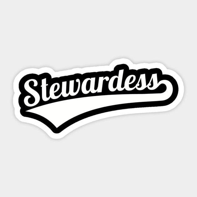 Stewardess Sticker by Designzz